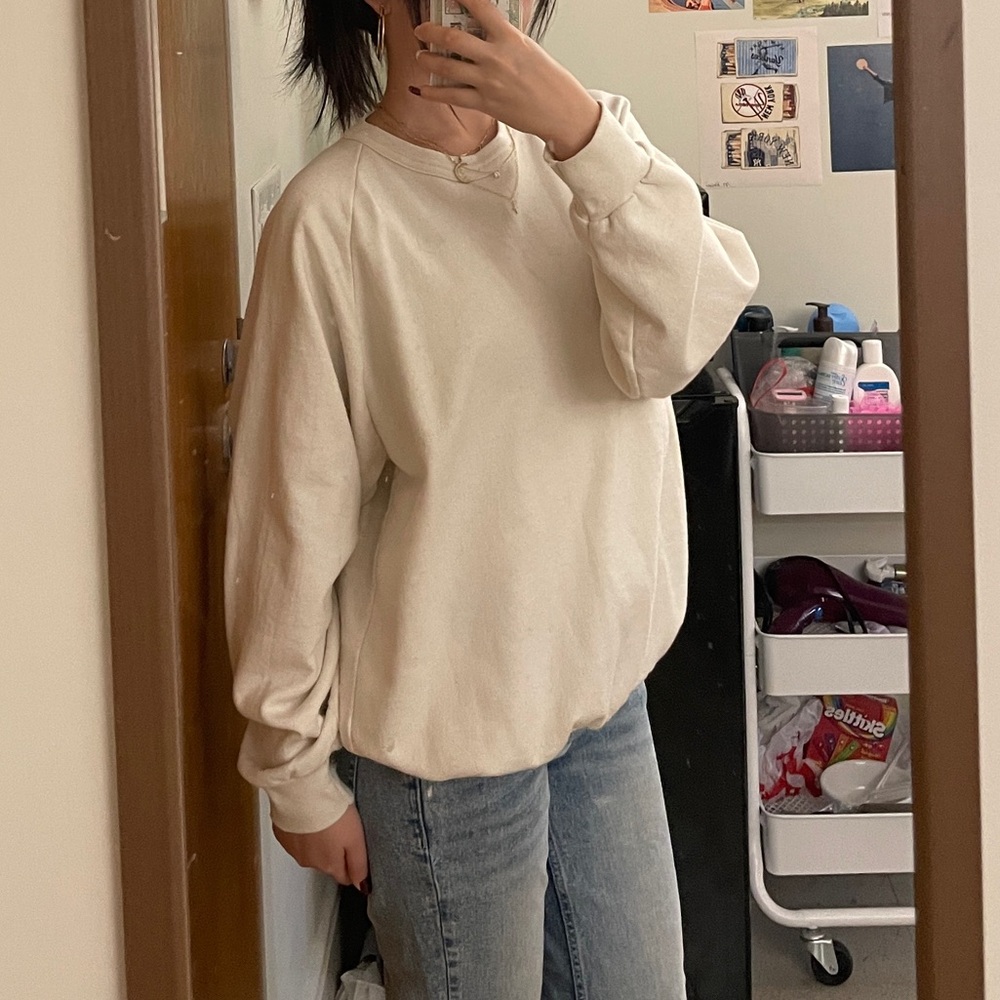 Casual Cream Women's Top